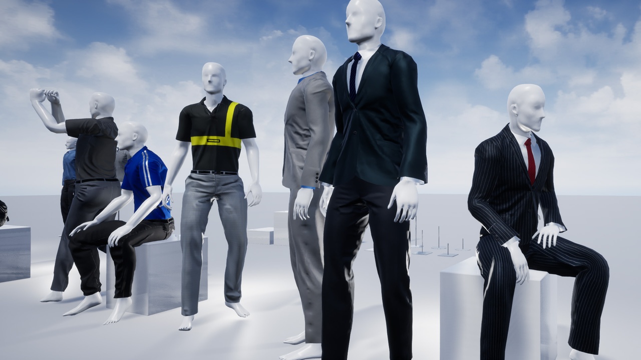 Male Mannequins 제품 등록을 위한 미디어 1개