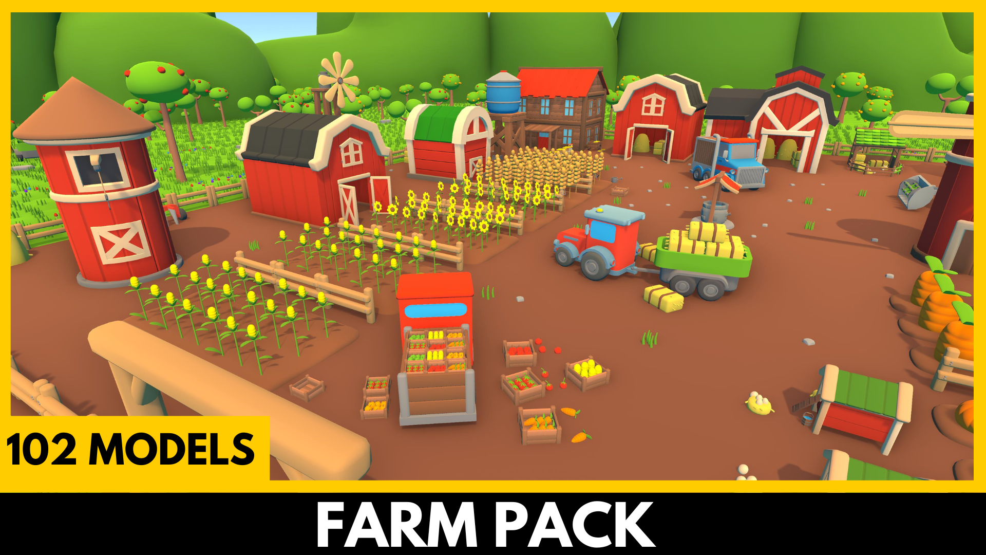 Farm - Stylized Low Poly Asset Pack by Ake | Fab