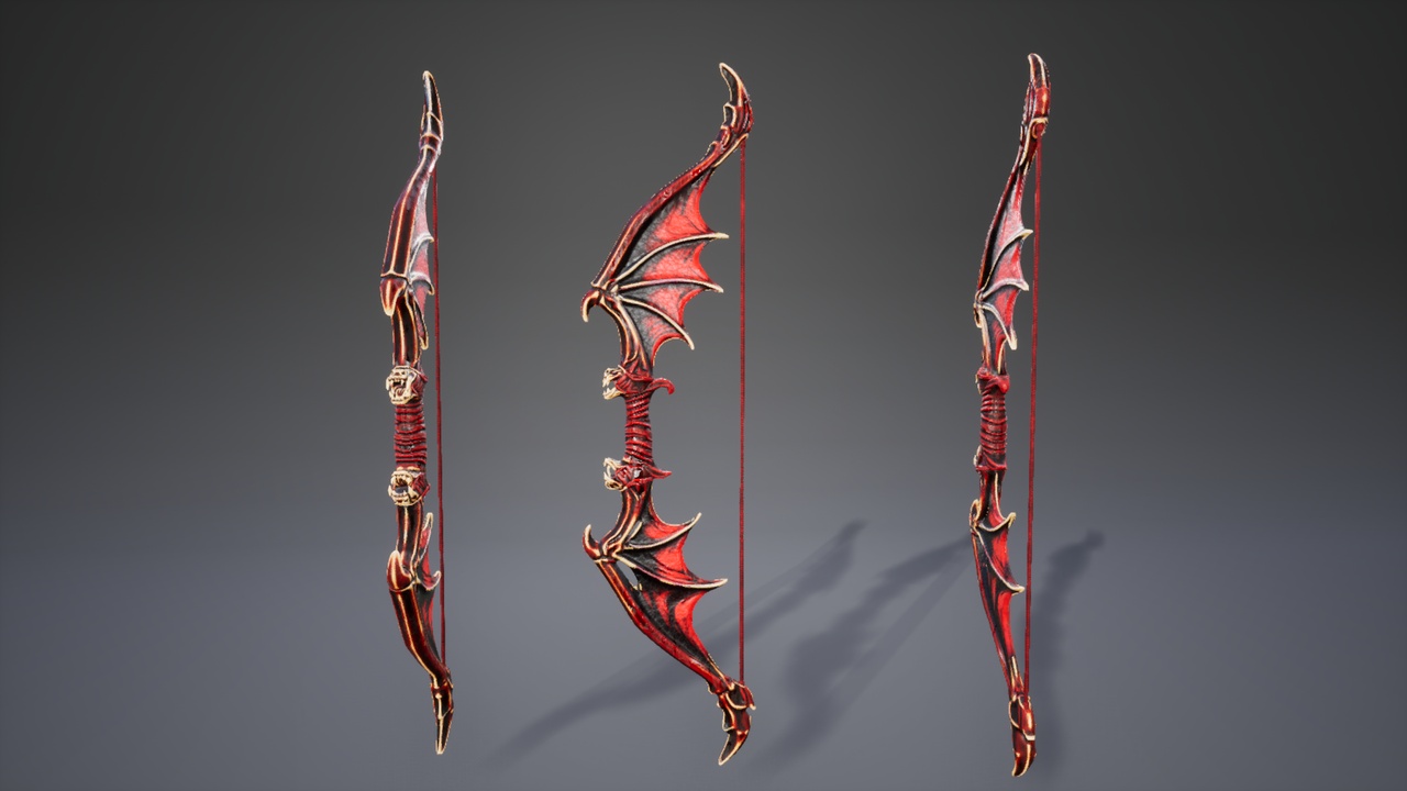 Media 1 for listing Stylized Demon Bow with Shooting Animation