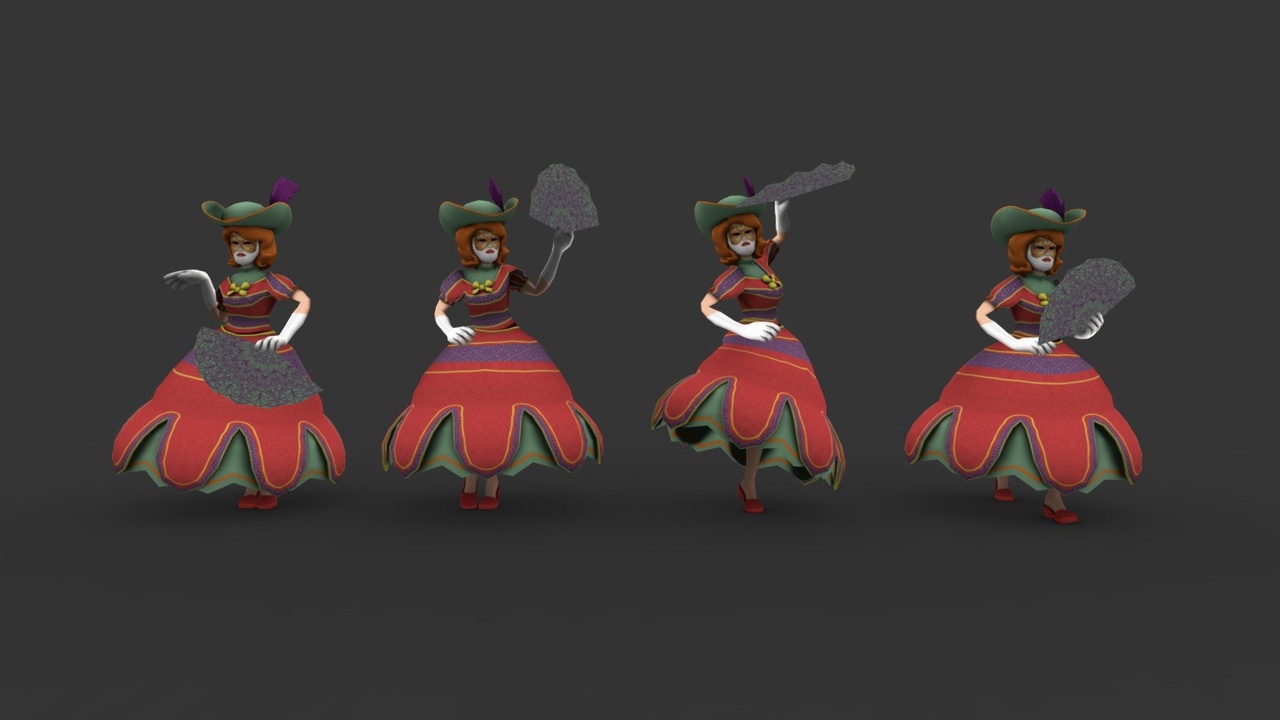Media 1 for listing Carnival Character 3 lowpoly