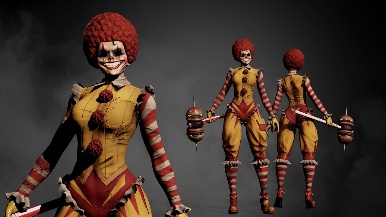 Media 1 for listing CLOWN GIRL