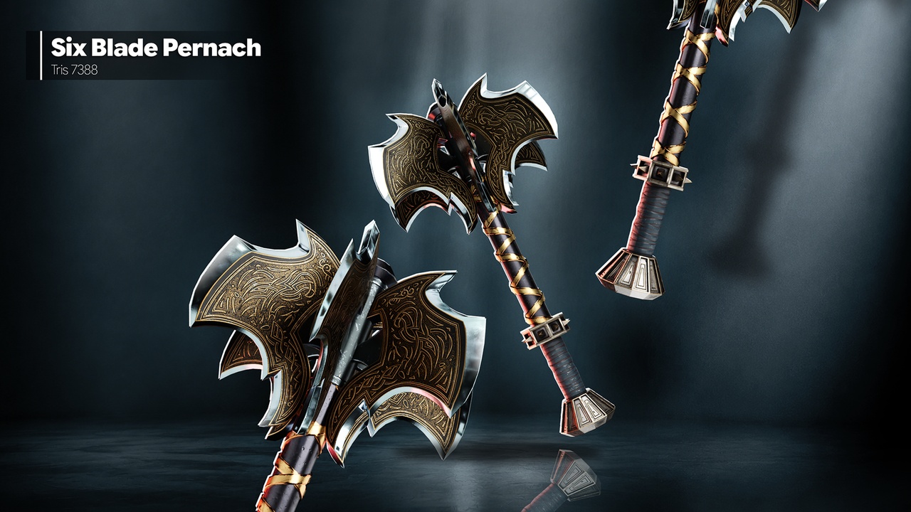Media 1 for listing Stylized Medieval Pernachs Pack - 4 Variants
