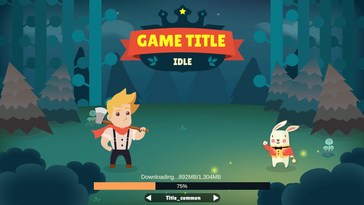Media 1 for listing Idle Game Horizontal UI Kit