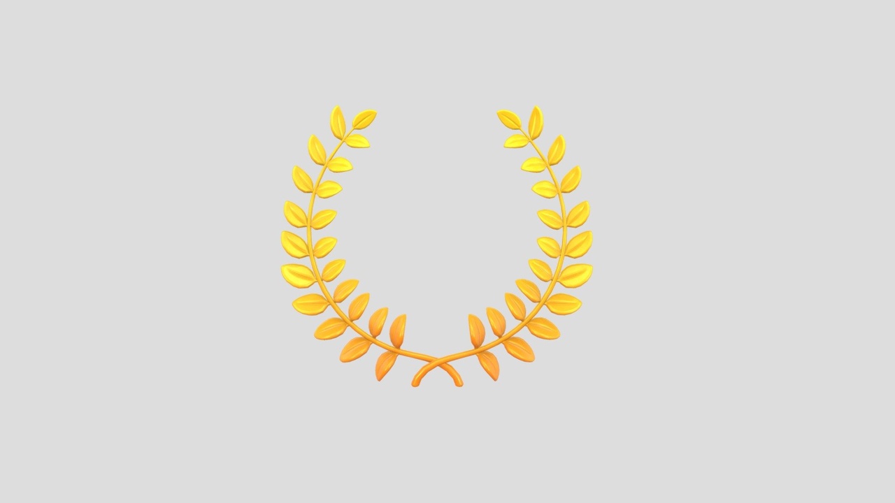 Media 1 for listing Prop309 Golden Laurel Wreath