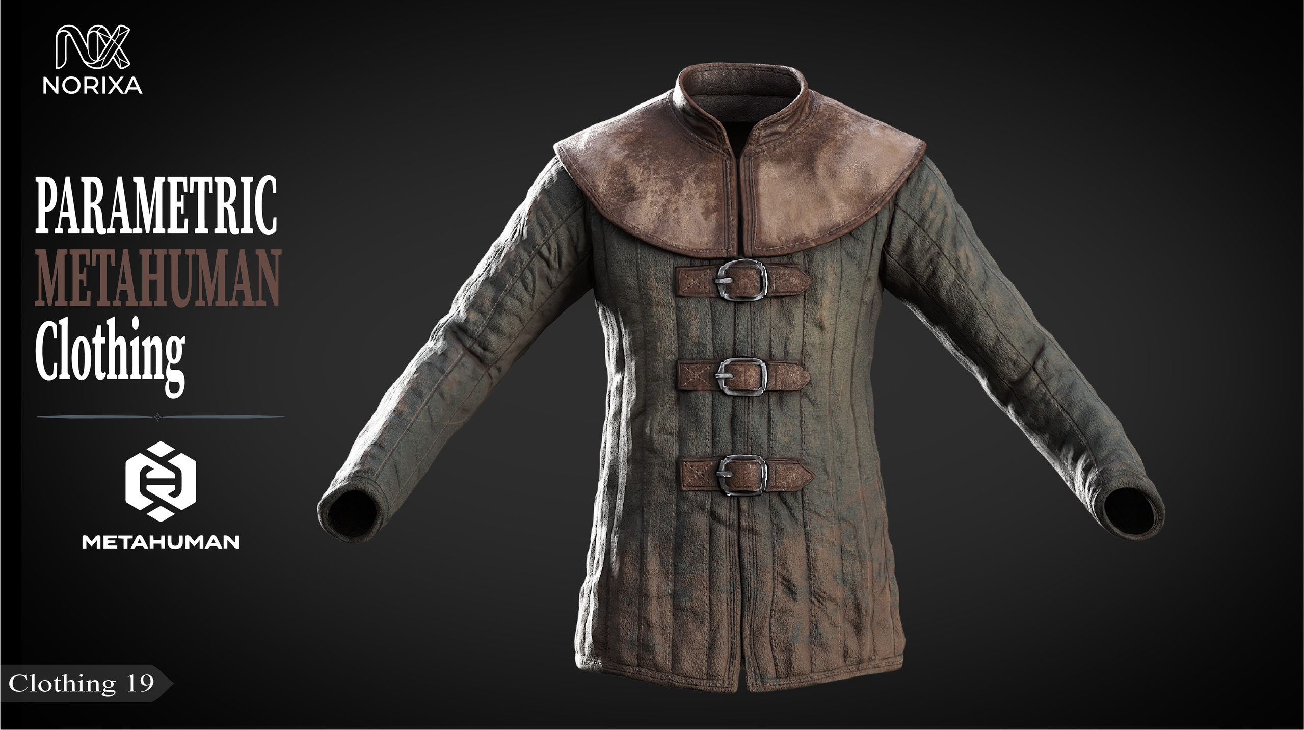 Media 1 for listing Metahuman Medieval Padded Coat | 19