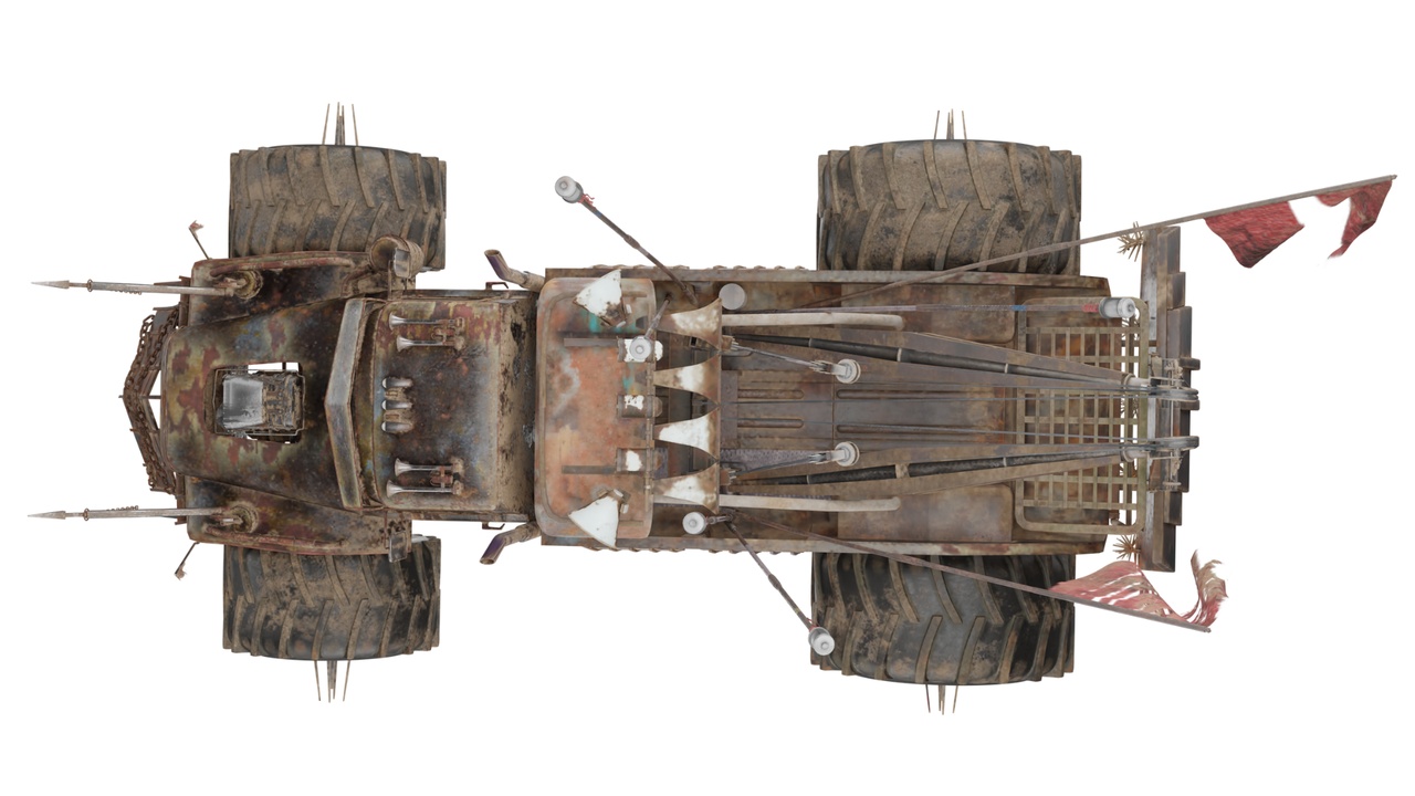 Media 1 for listing Post-Apocalyptic Wrecker Tow Truck (3D Model)