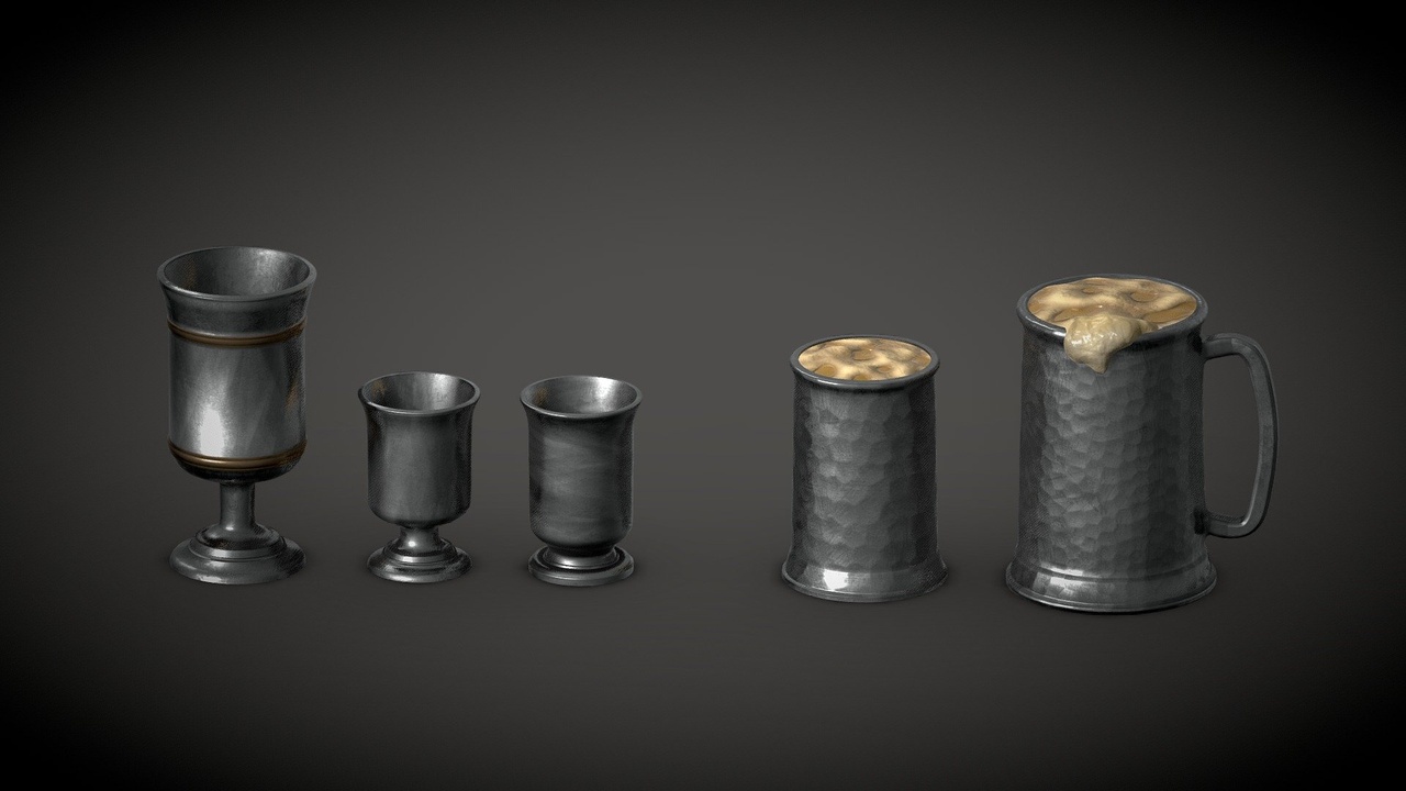 Media 1 for listing Medieval Cups Hero Prop