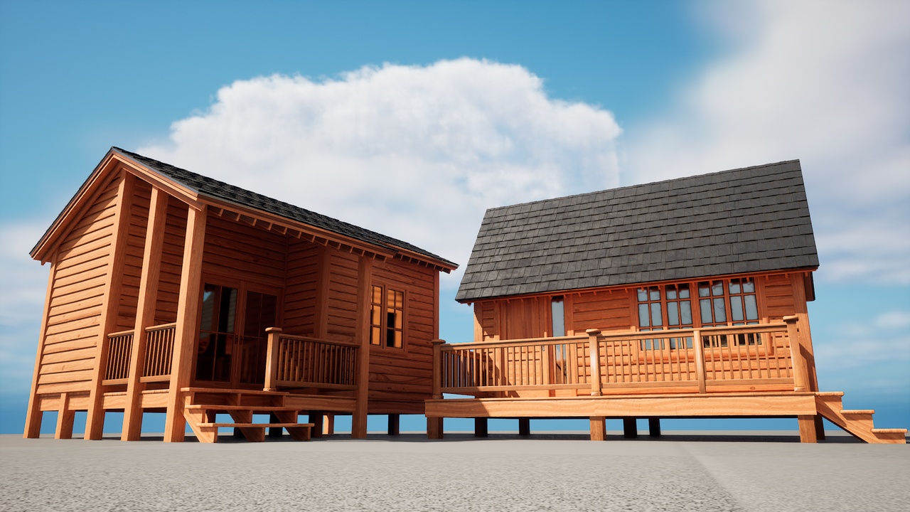 Media 1 for listing Drag & Drop Small Wood Houses