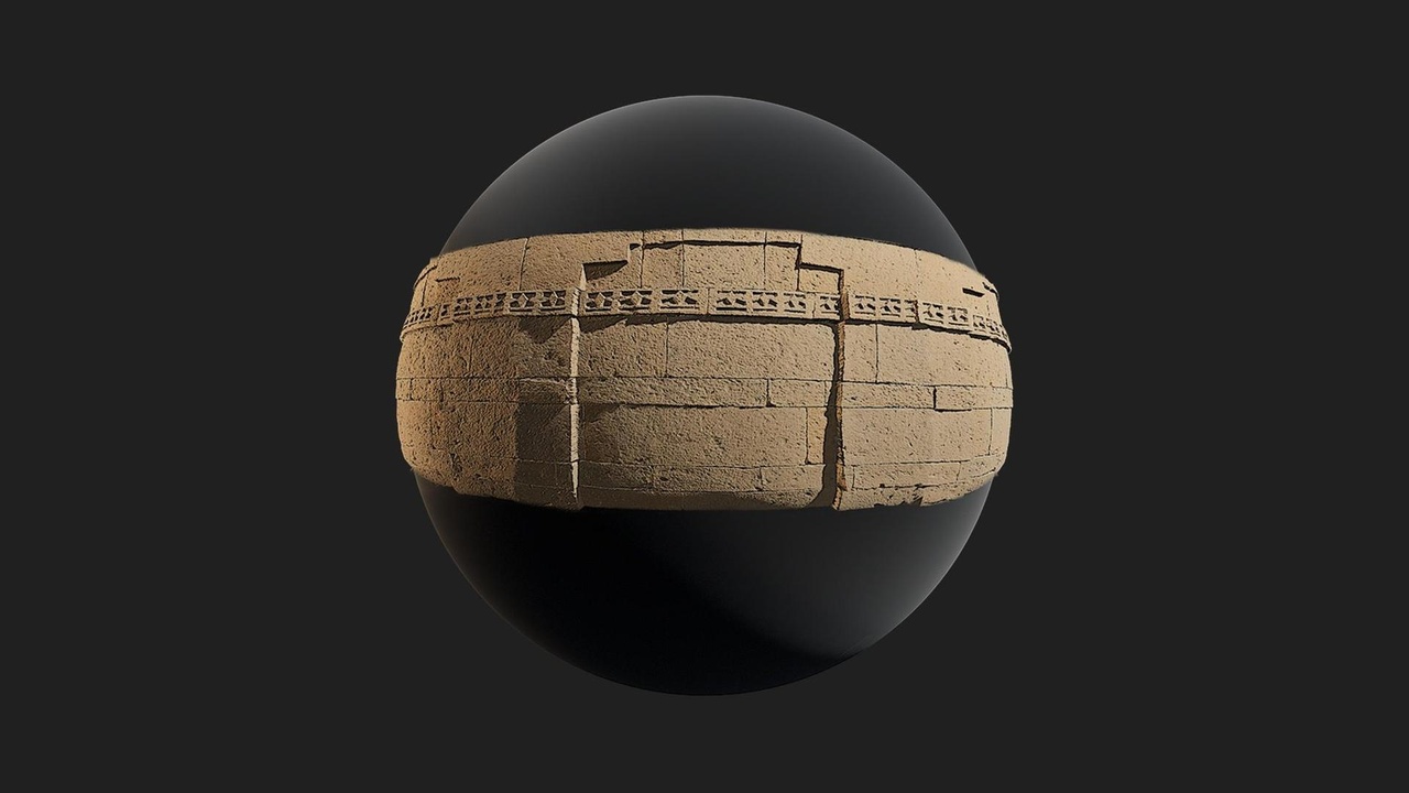 Media 1 for listing Historic Desert Ruin Decal Stone 02