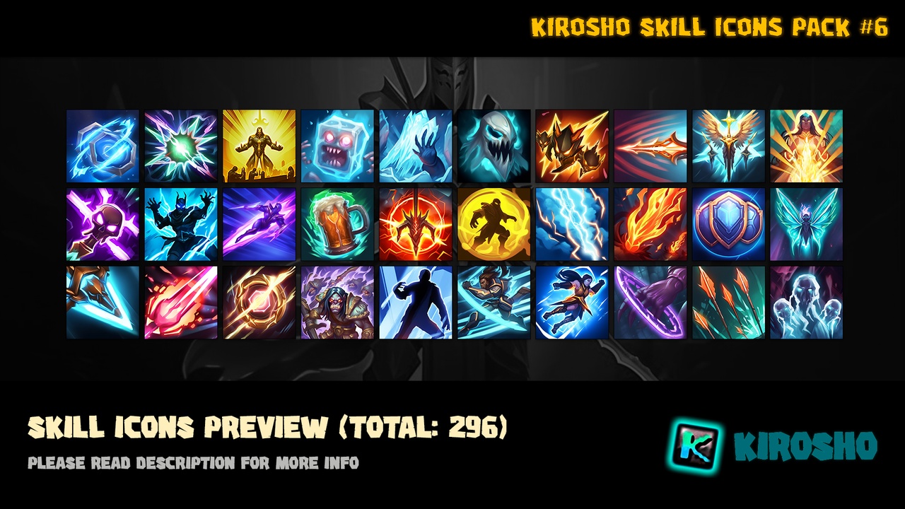 Media 1 for listing Kirosho Skill Icons Pack #6