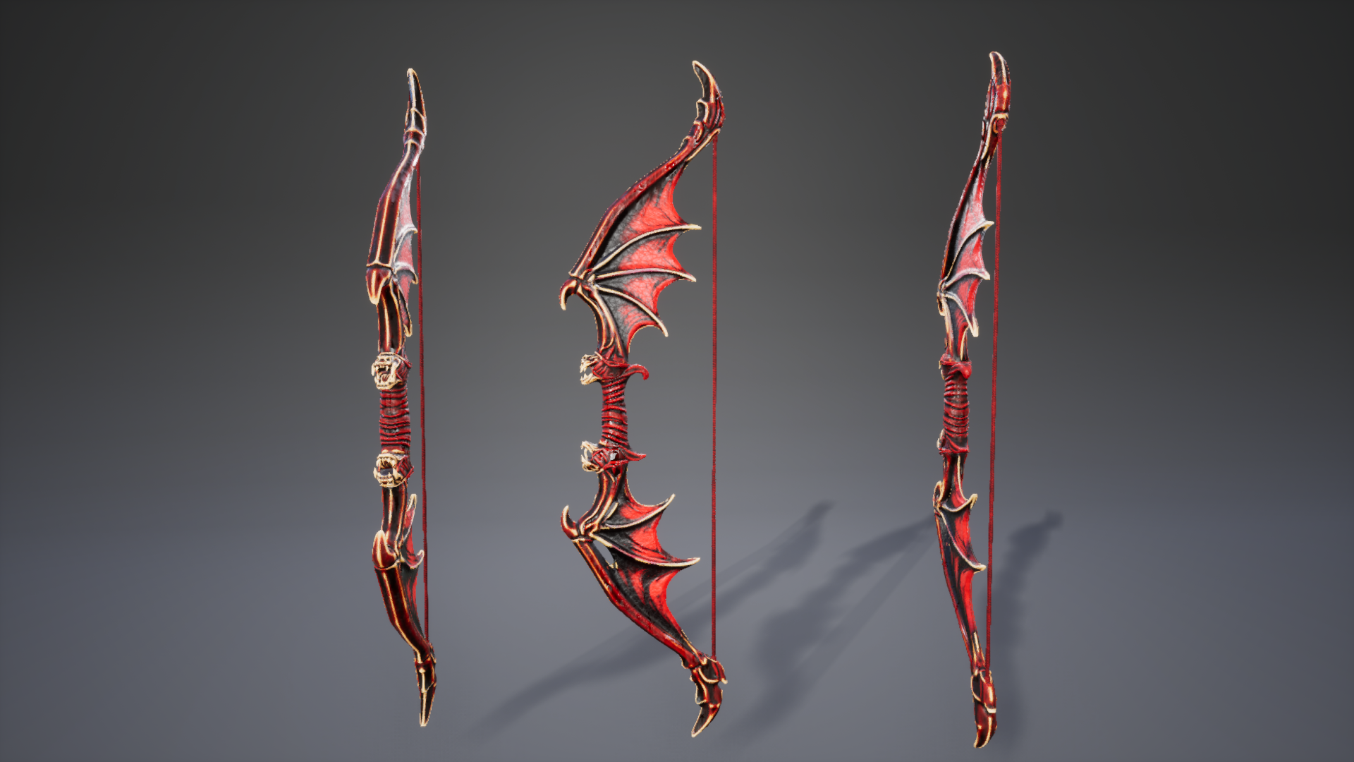 Stylized Demon Bow with Shooting Animation | Fab