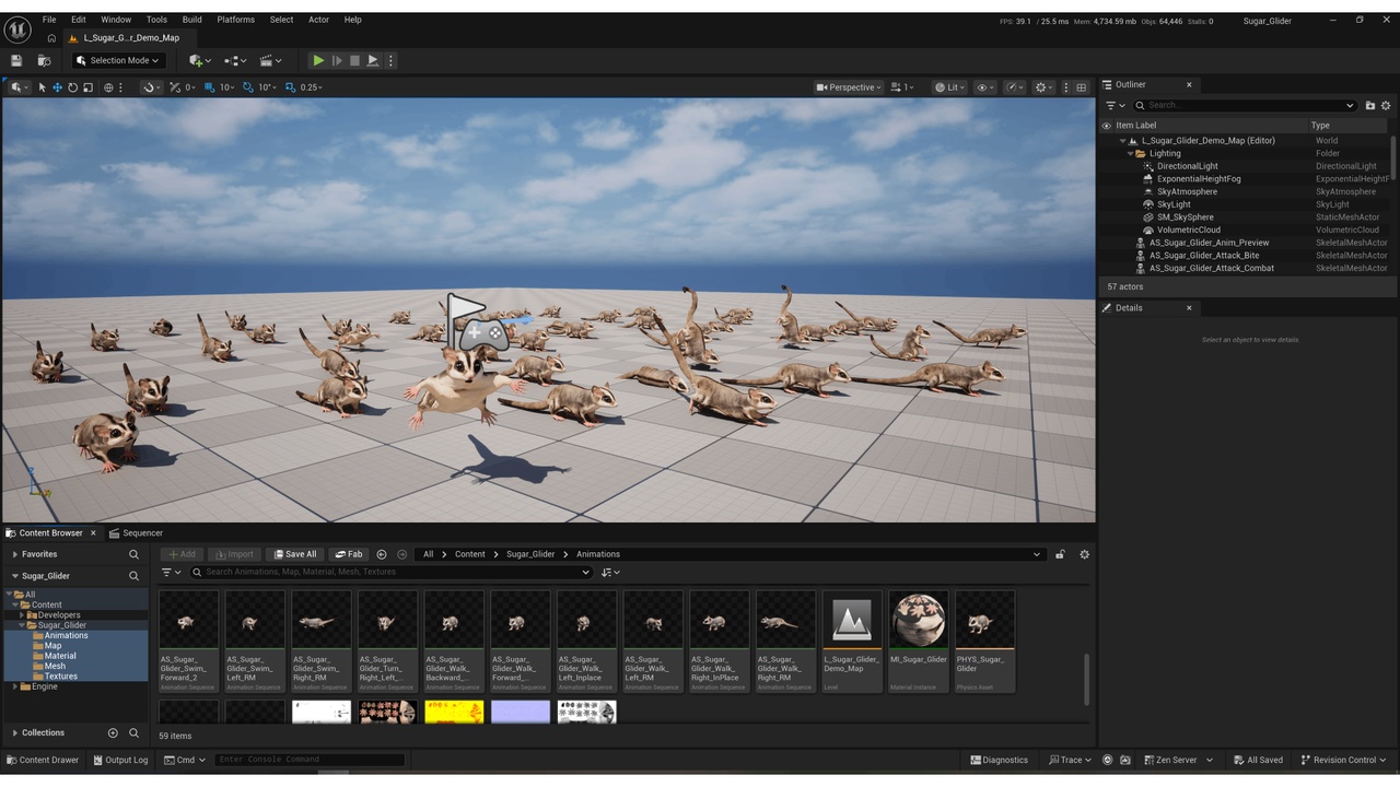 Media 1 for listing Sugar Glider (Lowpoly)