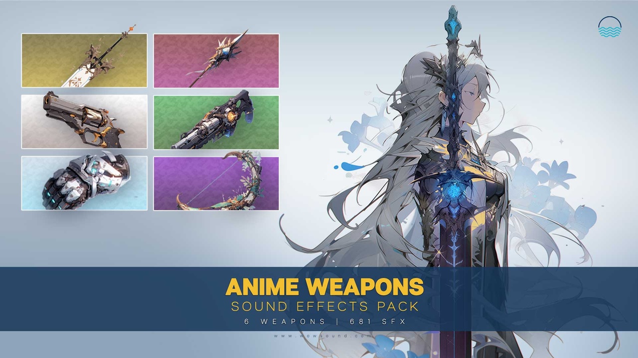 Anime Weapon Sound Effects Pack ์ ํ ๋ฑ๋ก์ ์ํ ๋ฏธ๋์ด 1๊ฐ