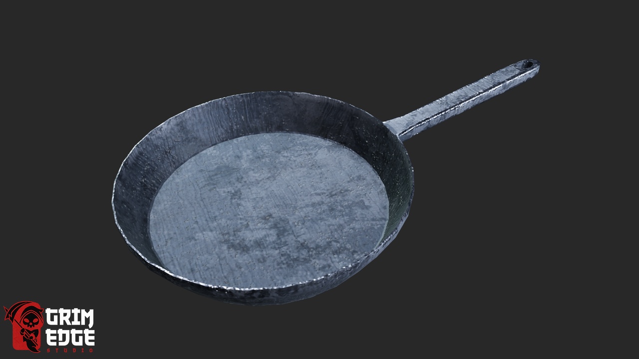 Media 1 for listing Medieval Food Stall Kitchen Pan