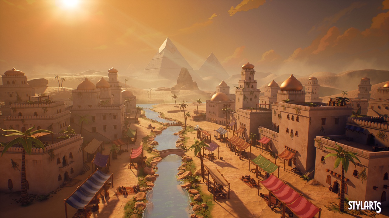 Media 1 for listing Stylized Ancient Middle East City