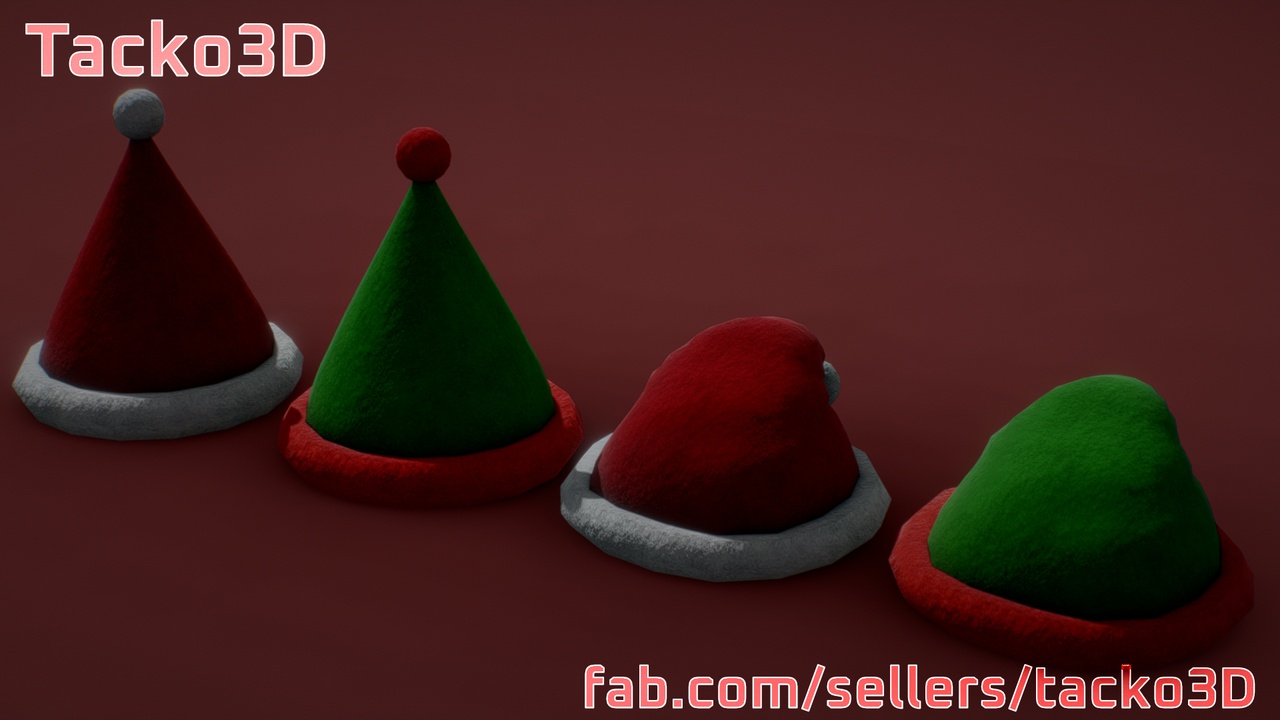 Media 1 for listing Christmas / North Pole Santa / Elf hats