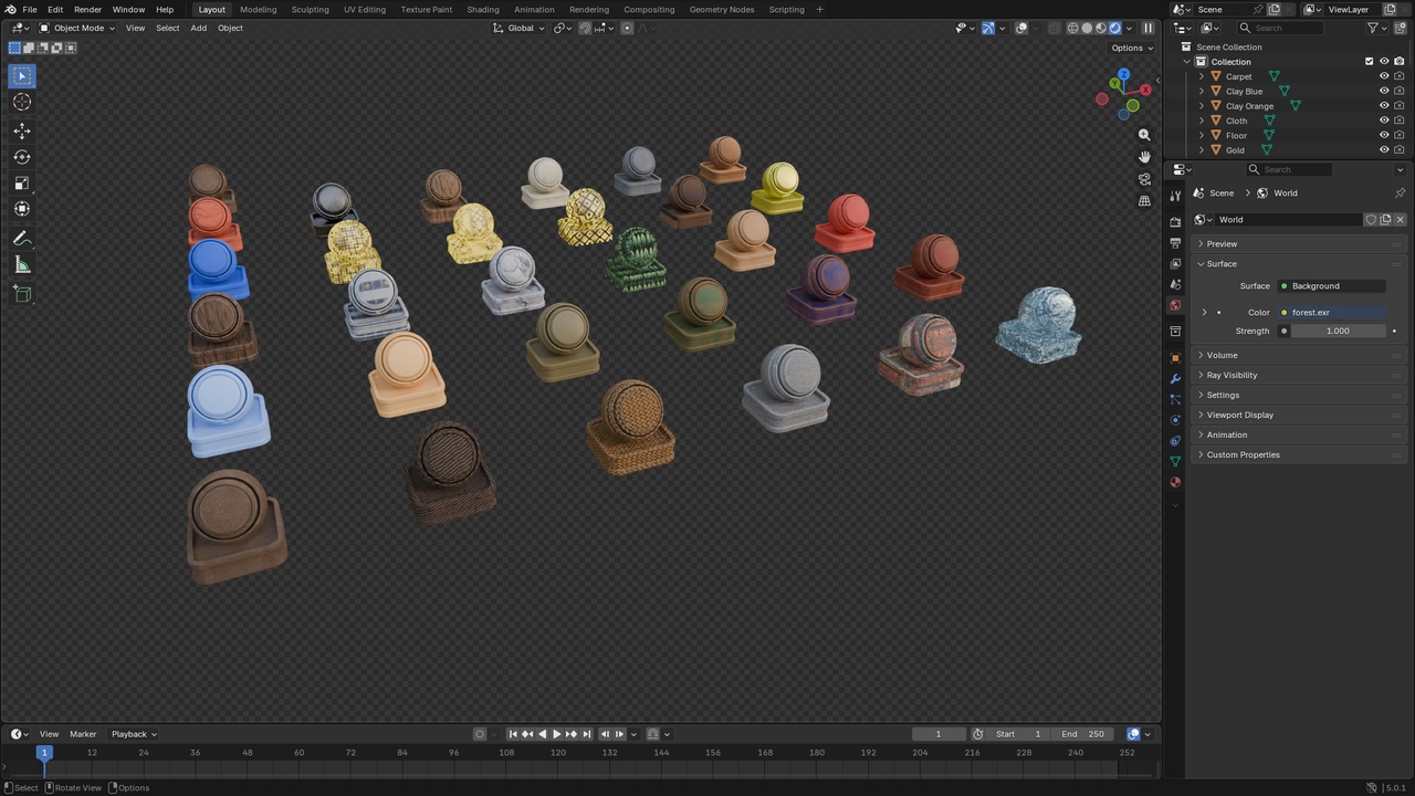 Media 1 for listing Arabian Shader Pack for Blender — 31 Stylized Materials for Architecture, Props