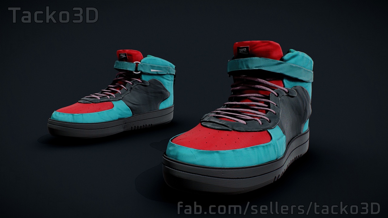 Media 1 for listing Spike High Top Sneakers - Classic Style