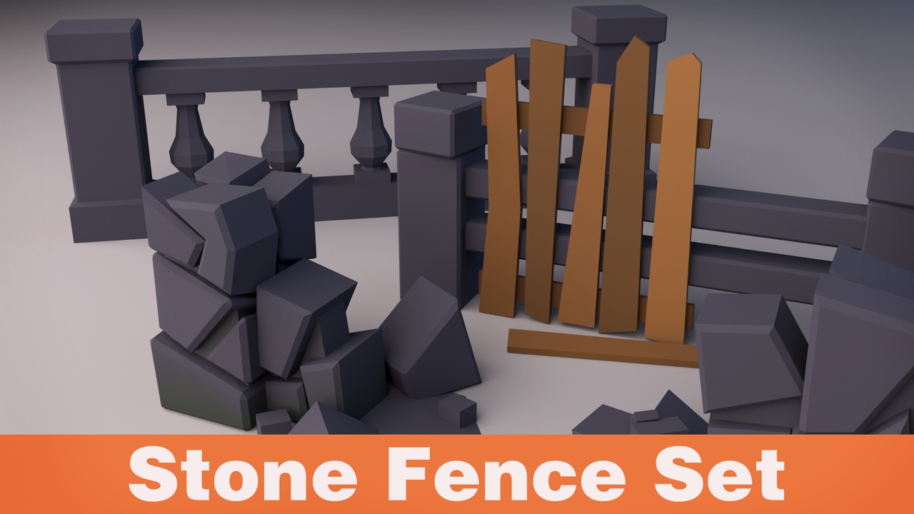 Media 1 for listing Stone Fence Set – BoznaWhat