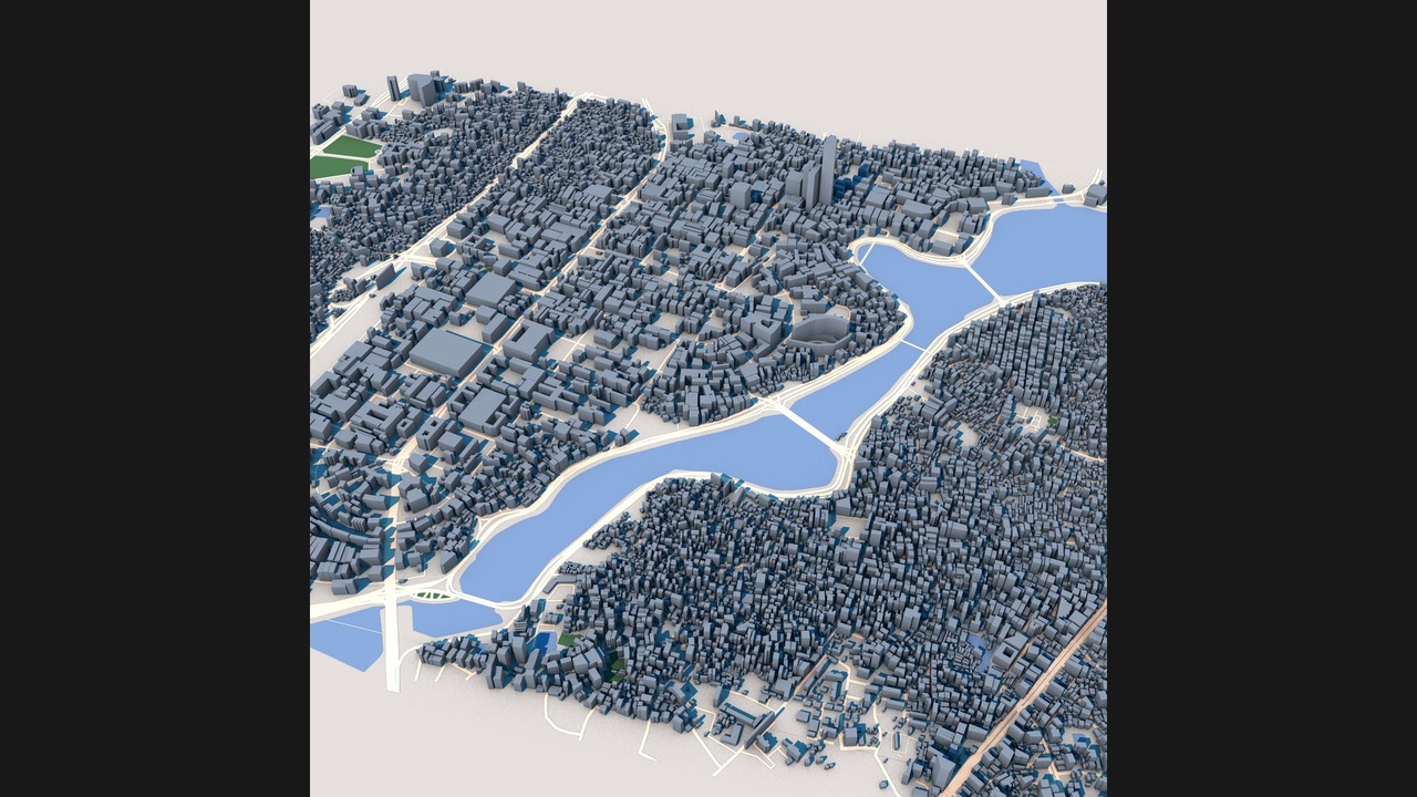 Media 1 for listing Dhaka City Bangladesh | Detailed Urban Landscape 3D Model
