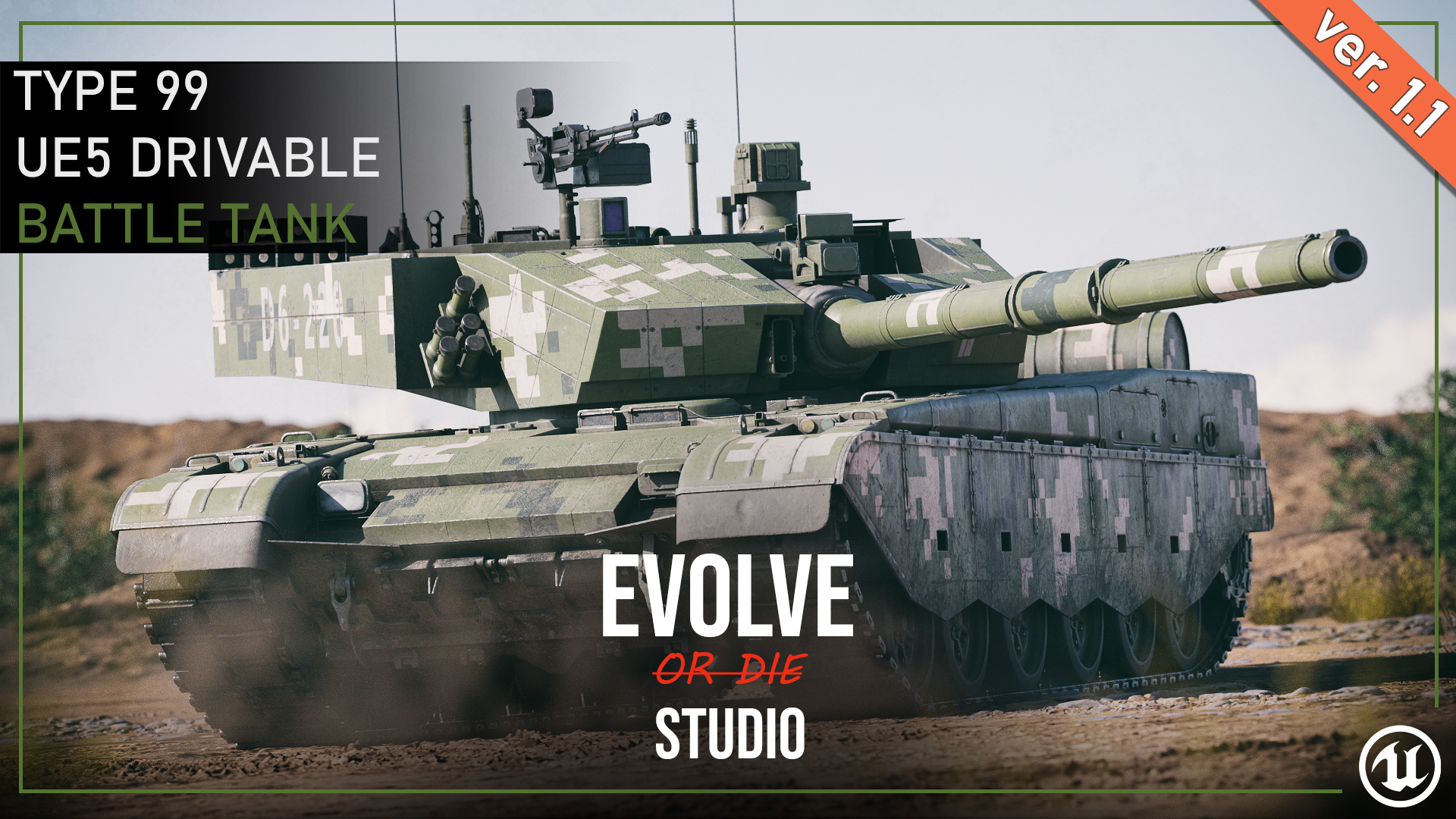 Driveable Tank Kit Tank Drivable Type99 Battle Tank | Fab