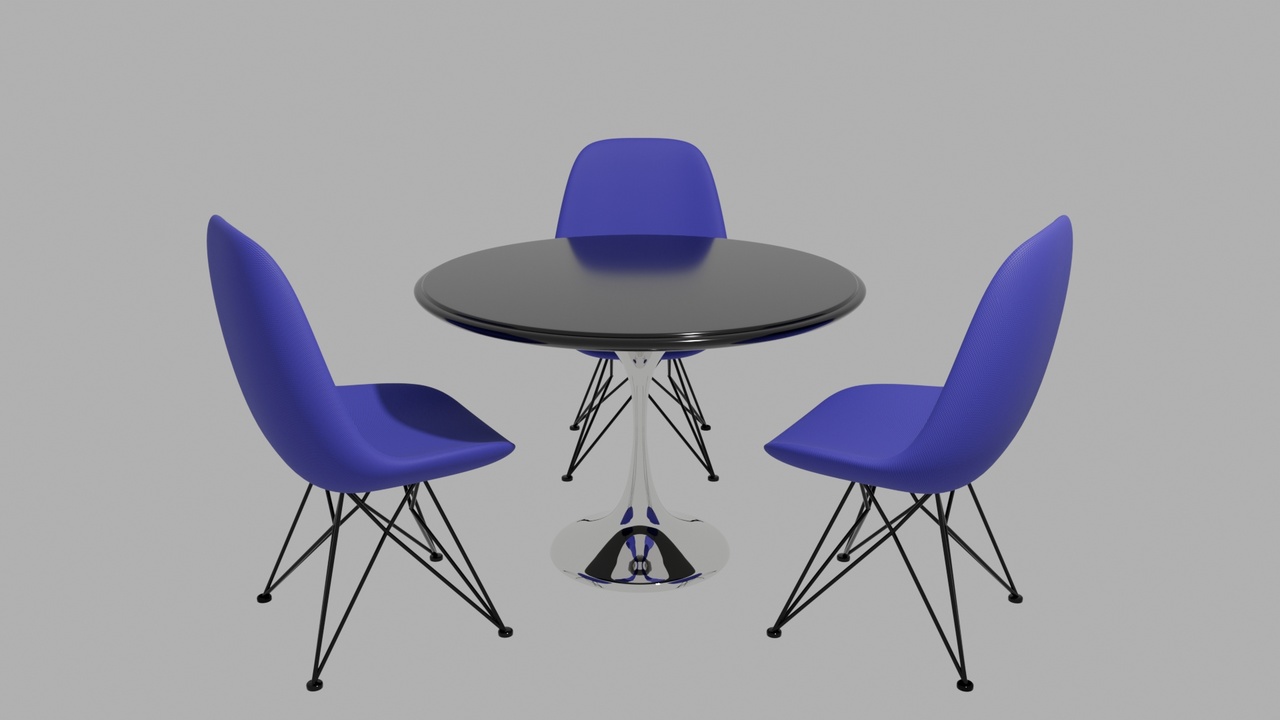 Media 1 for listing Modern Furniture Pack – Tables & Chair (Blender)