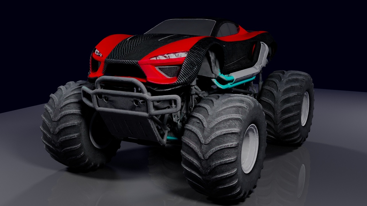 Media 1 for listing "3D Monster truck "