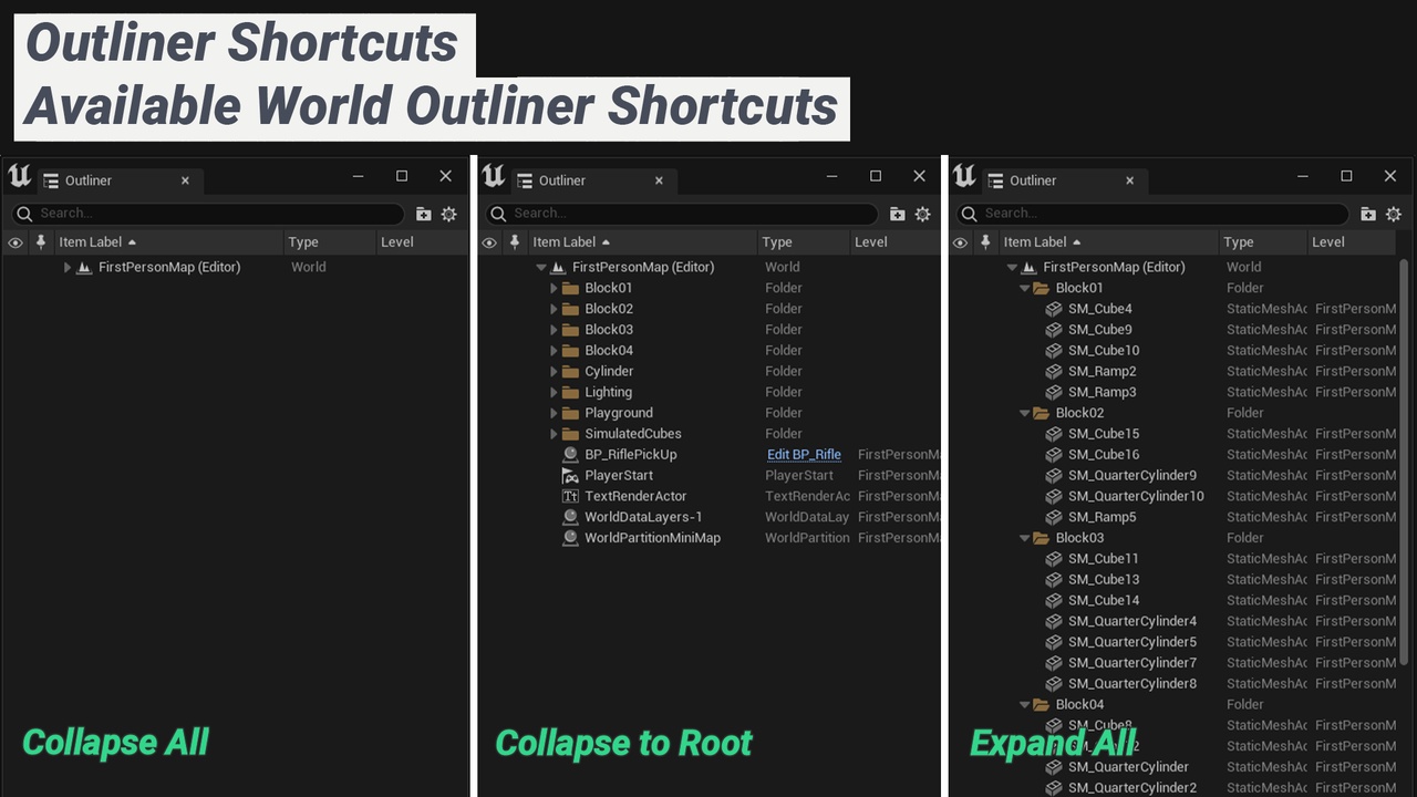 Media 1 for listing Outliner Shortcuts