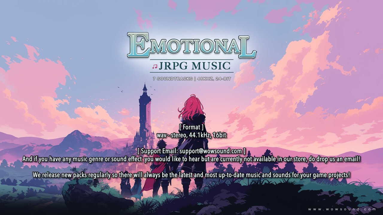 Media 1 for listing Emotional JRPG Music Pack