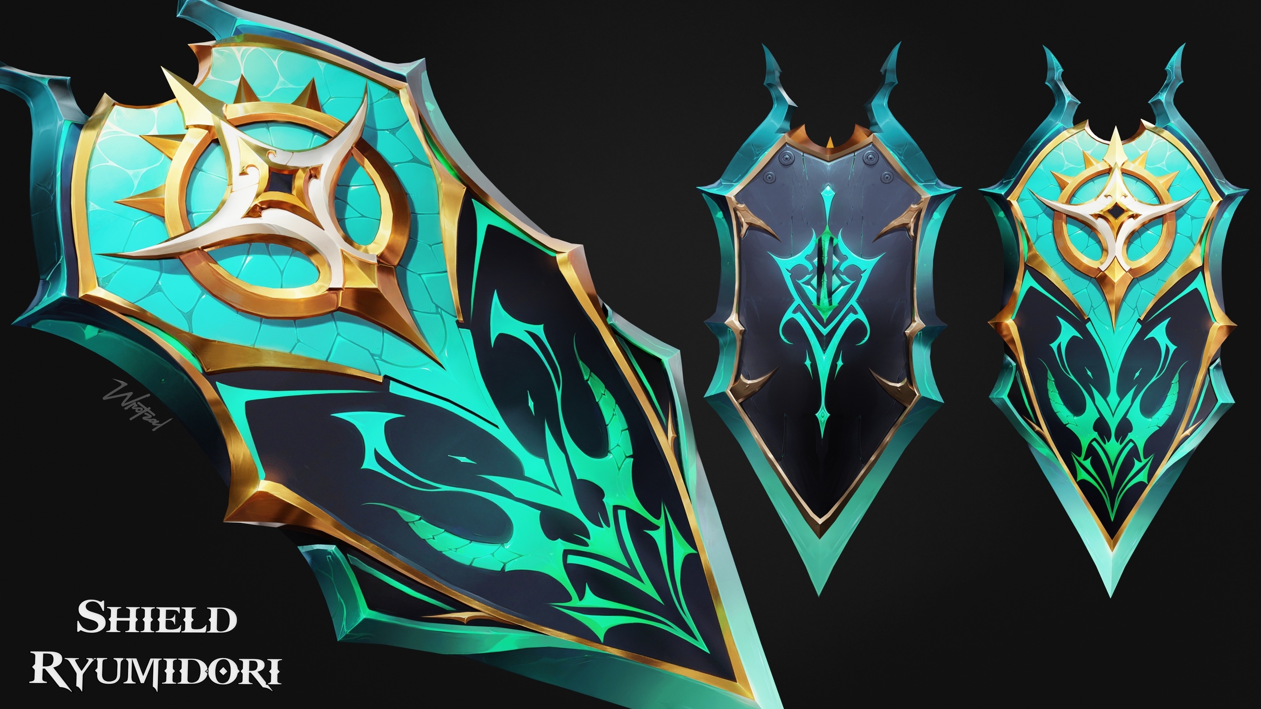 Media 1 for listing Shield Ryumidori [Stylized Fantasy]