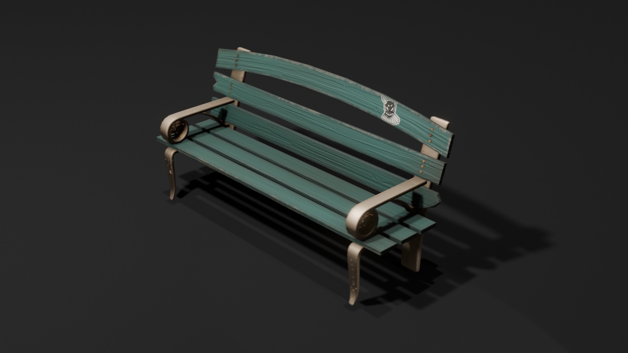 Media 1 for listing Stilized Garden Bench