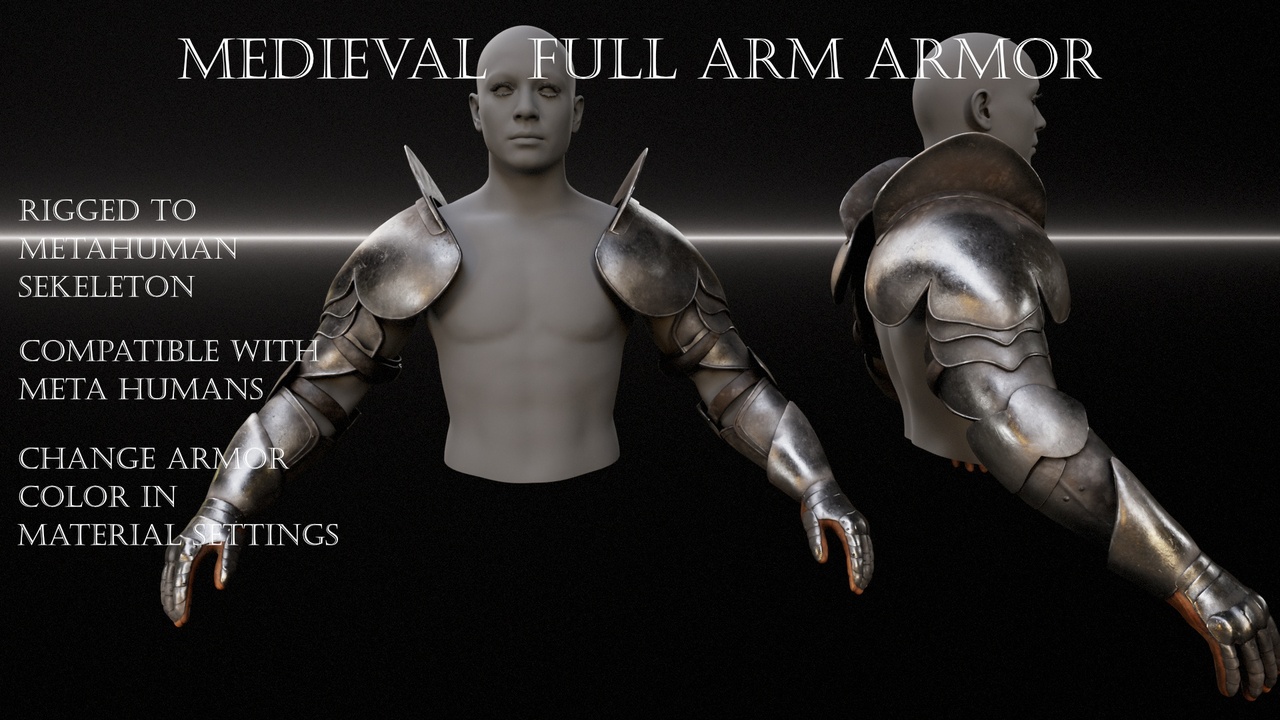 Media 1 for listing Medieval Full Arm Armor
