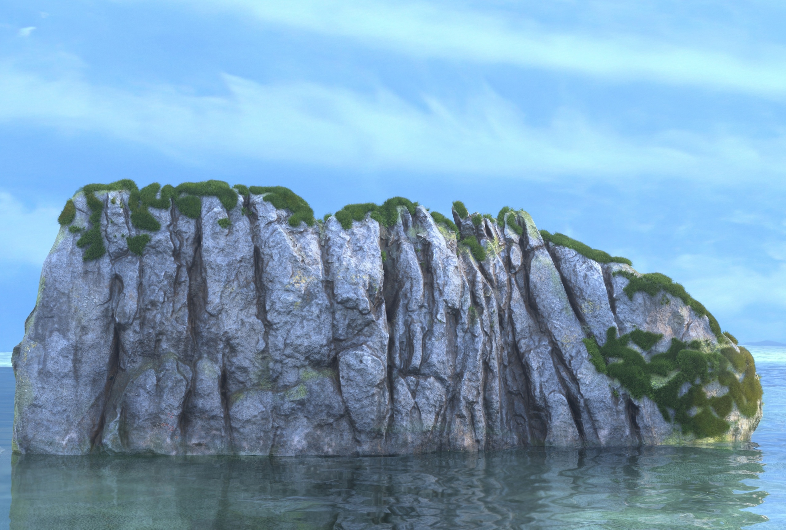 Media 1 for listing Coastal Rock Cliff marly layer photorealism PBR