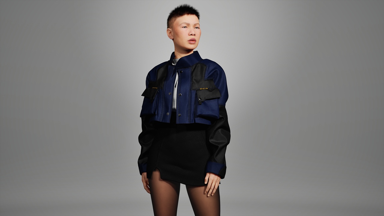 Media 1 for listing Cropped Jacket [Parametric Clothing]