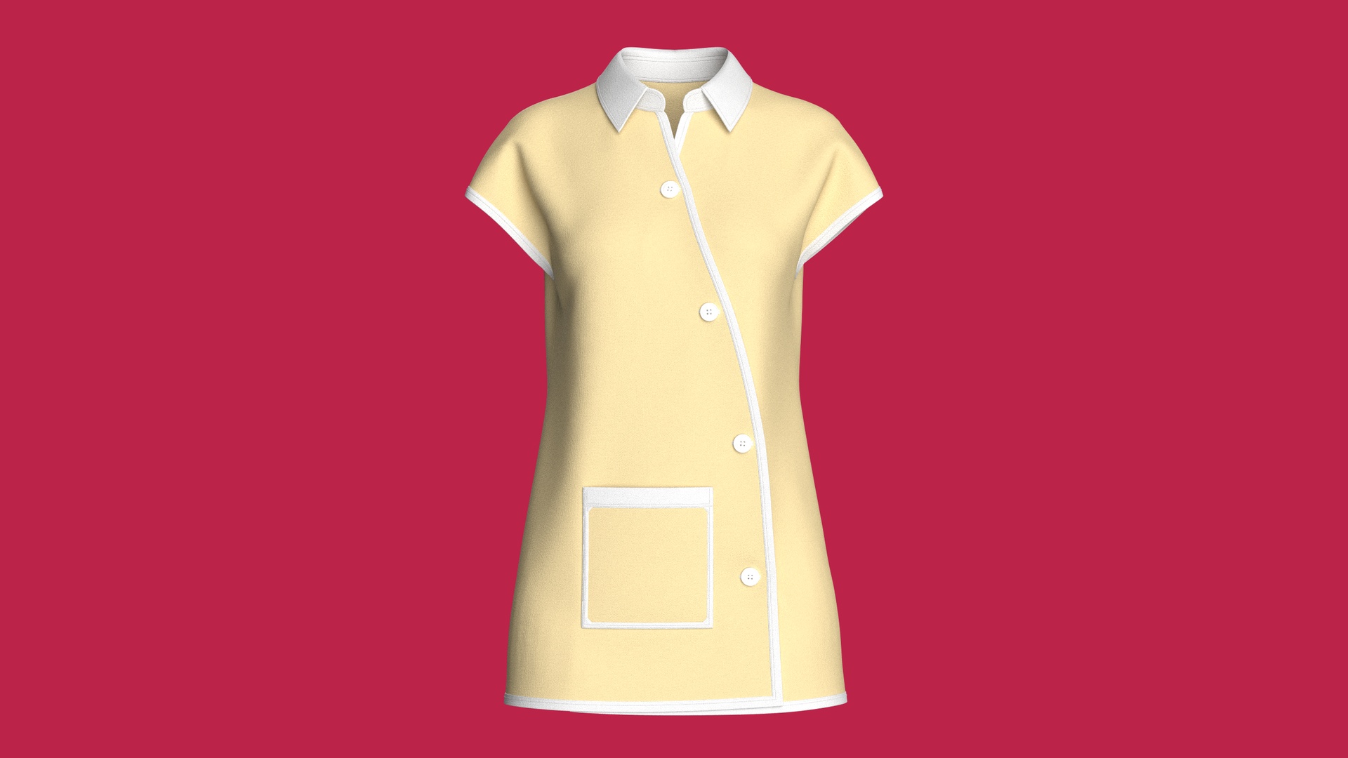 Media 1 for listing Girls Button - Up Collared Wrap Dress | High Poly
