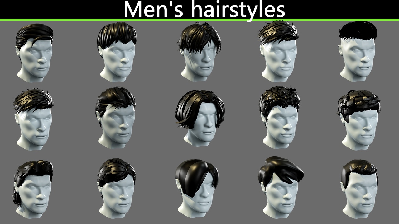Media 1 for listing Men's hairstyles