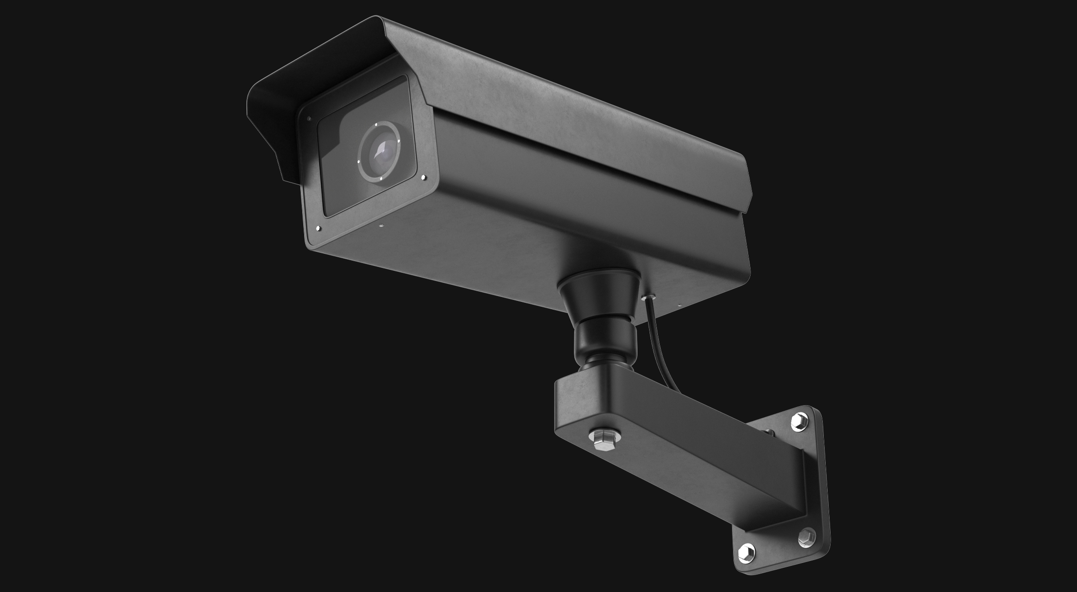 Black Security Camera PBR | Fab