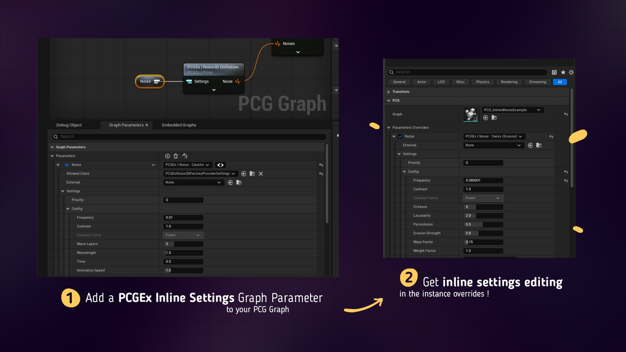 Media 1 for listing PCGEx | Inline Settings