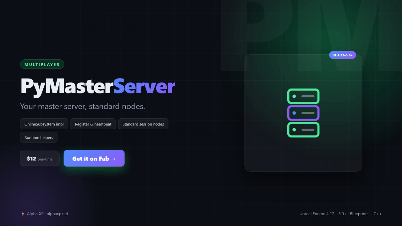 Media 1 for listing PyMasterServer