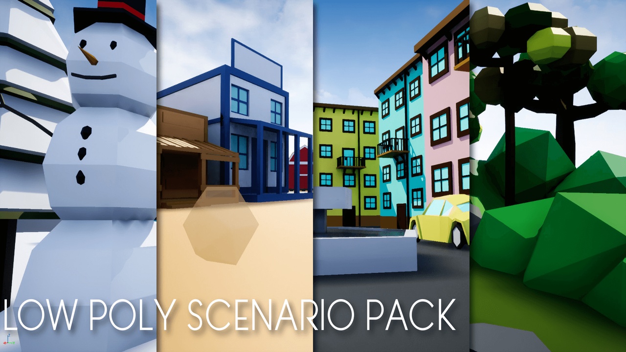 Media 1 for listing Low Poly Scenario Pack
