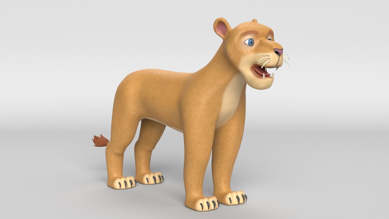 Media 1 for listing Cartoon Female Lion