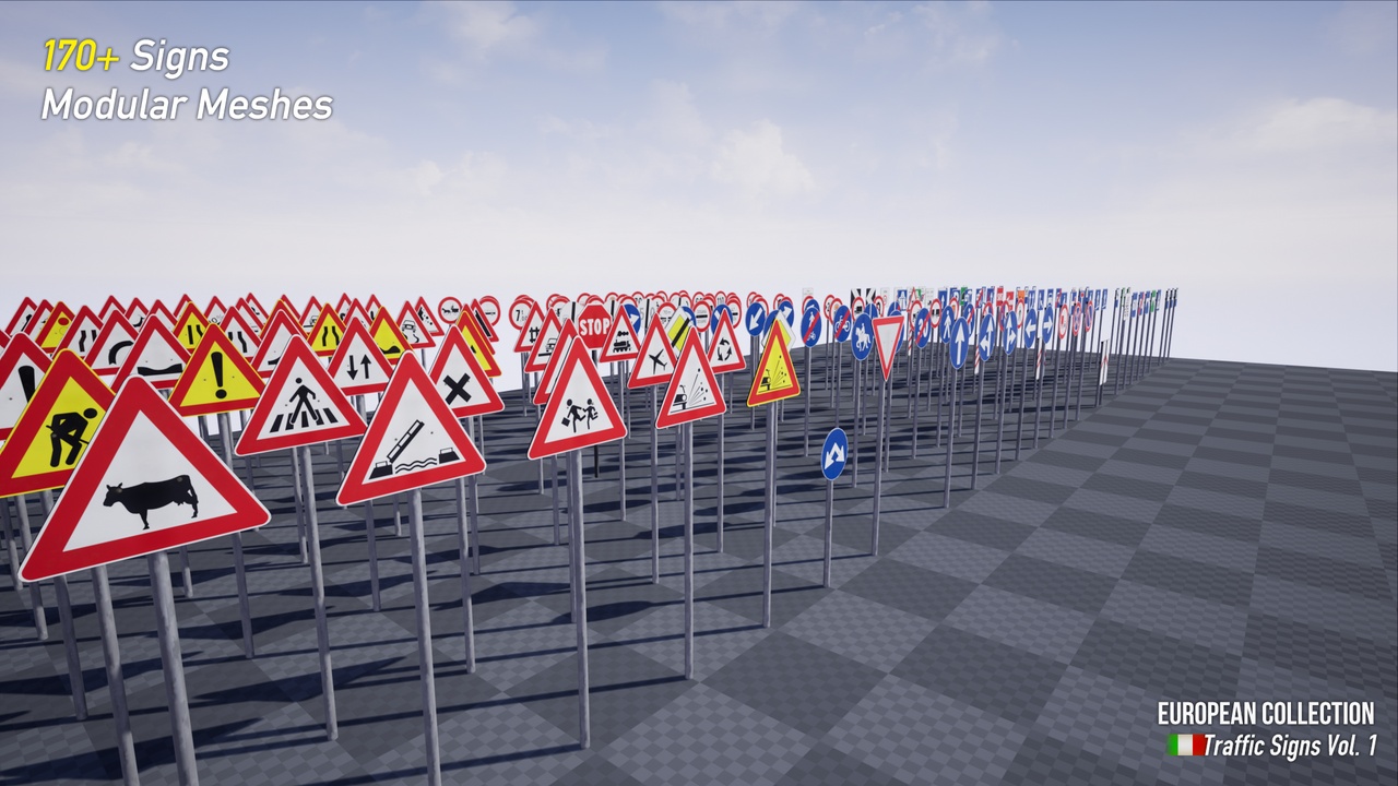 European Collection: Italian Traffic Signs Vol. 1 ์ ํ ๋ฑ๋ก์ ์ํ ๋ฏธ๋์ด 1๊ฐ