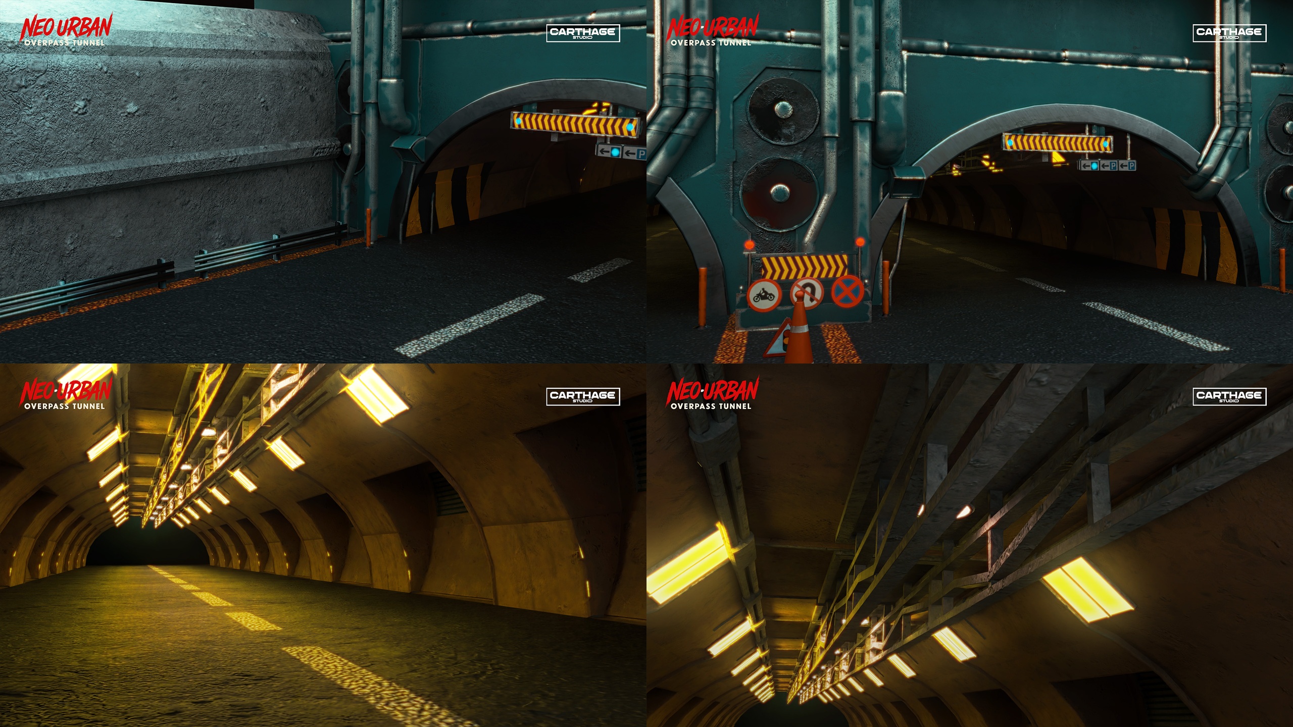 Media 1 for listing Urban Overpass Tunnel Modular Sci-Fi Tunnel Kit