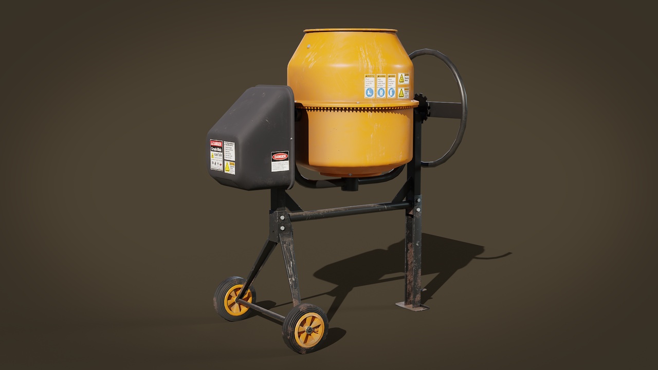 Media 1 for listing Concrete Mixer Free Industrial Prop