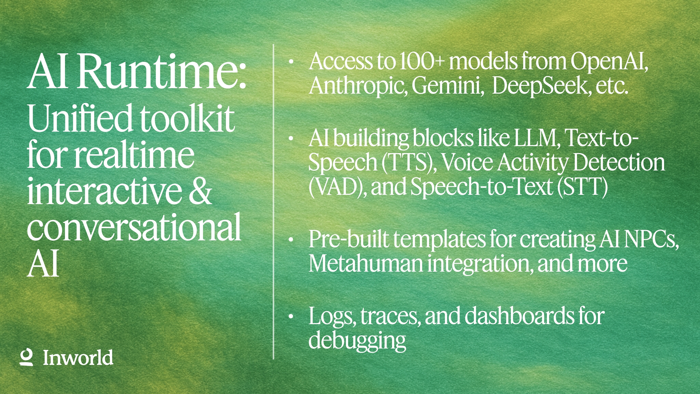 AI Runtime SDK | Inworld | Fab