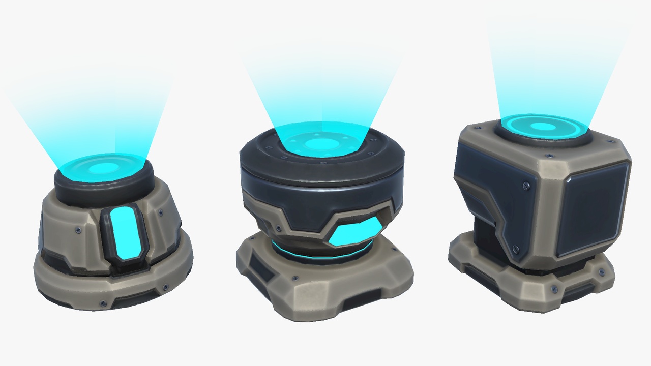 出品Stylized Sci-Fi Cyberpunk Holograms Devices Projector Holo Holographicのメディア1