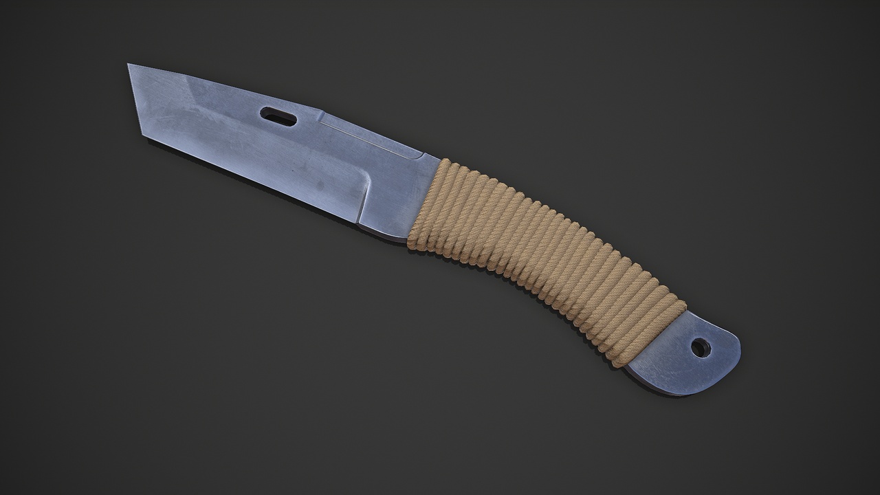 Media 1 for listing Throwing Knife Low-poly PBR