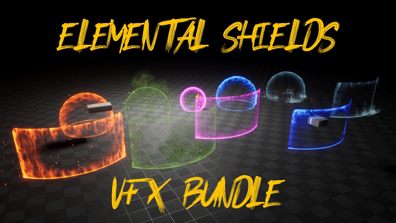 商品 Elemental Shields VFX Bundle 的媒体 1