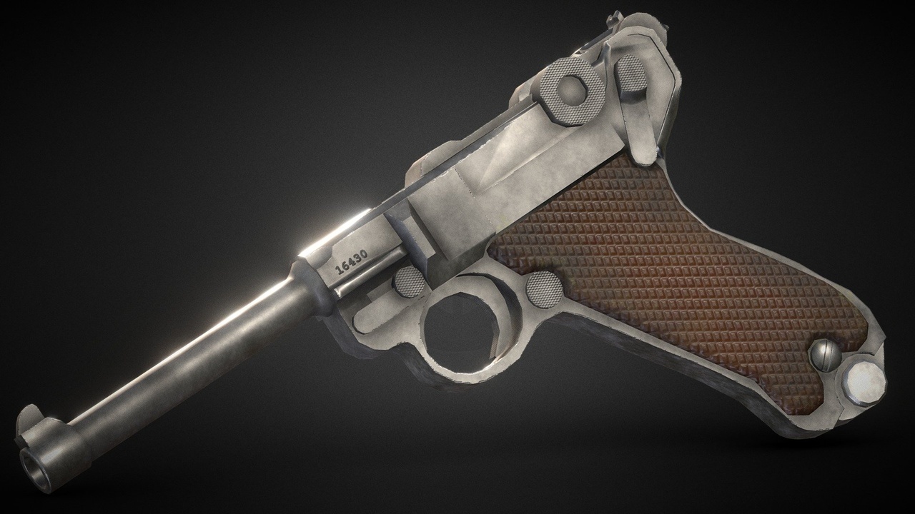 Media 1 for listing LowPoly Realistic GameReady Luger P08