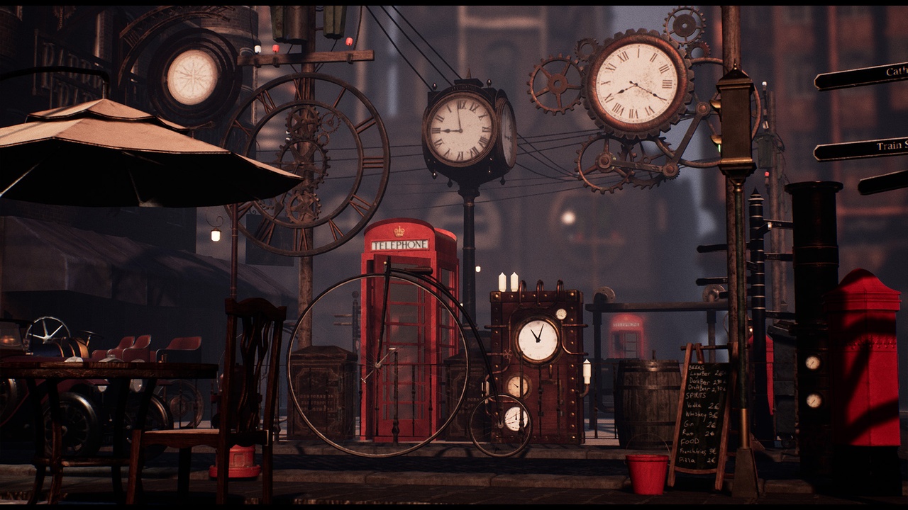 Media 1 for listing Steampunk / Victorian Props Set ( Steampunk Victorian Prop Prop Steampunk 3D )